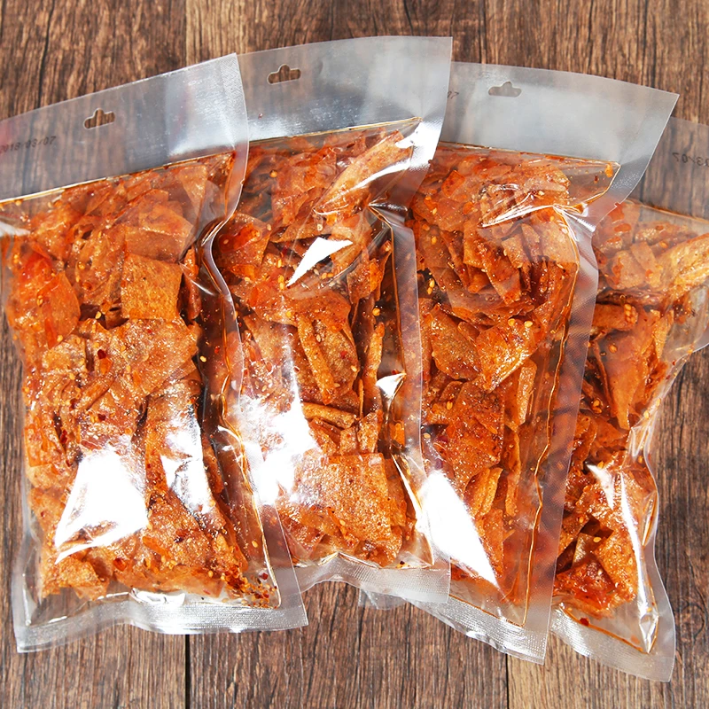 豆有味豆皮豆片大包网红辣条麻辣片美味麻辣125g儿小时怀旧零食z