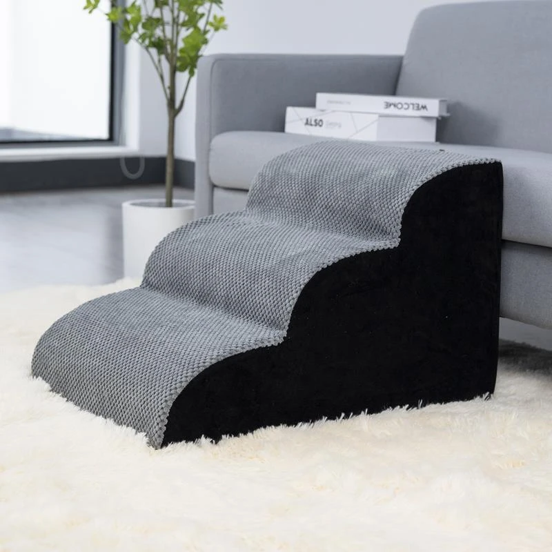 宠物楼梯狗狗楼梯上床台阶防滑可拆洗爬梯斜坡小型老年犬梯子沙发