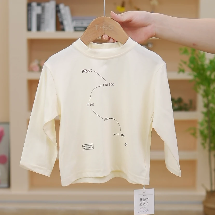 Z1858宝藏衣橱上新字母印花百搭T恤