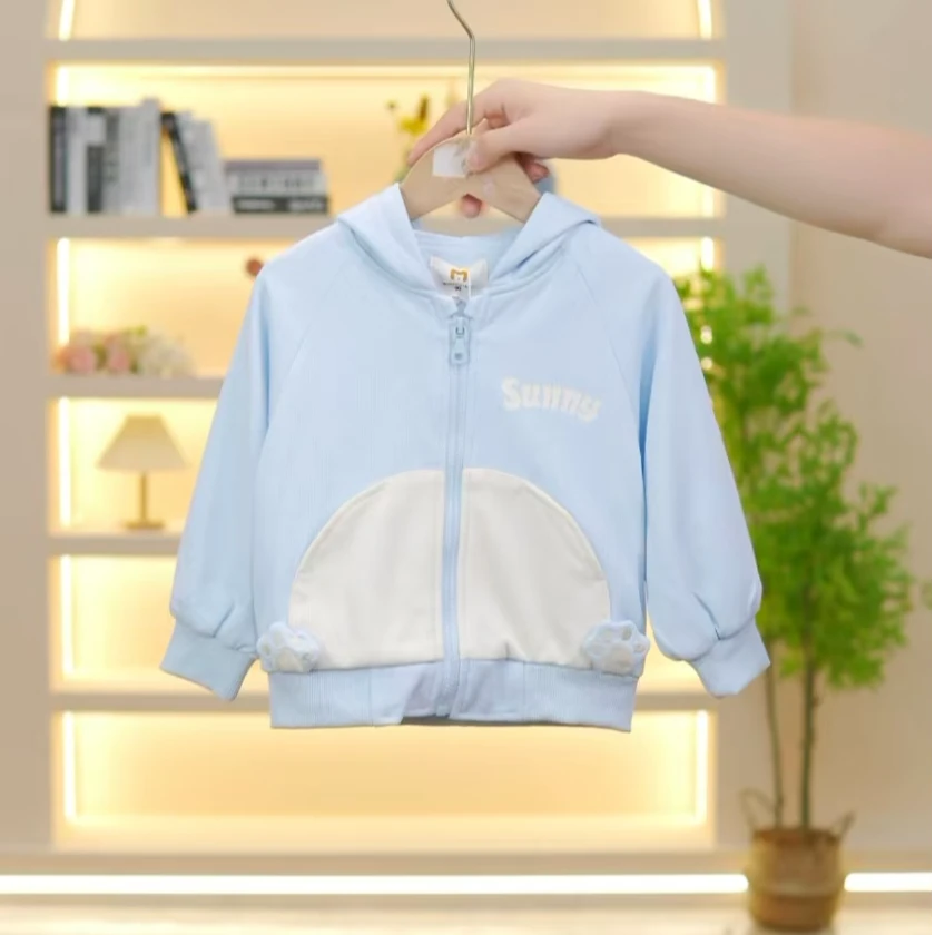 M8132小狗狗连帽棒球服