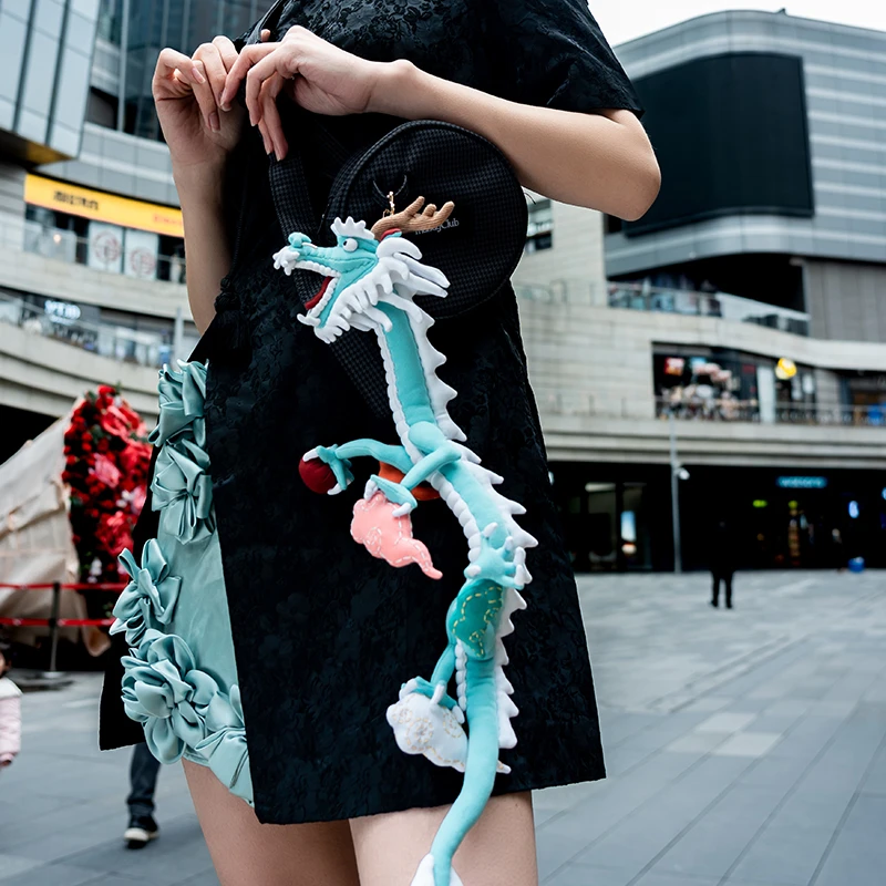 芽小七原创手工苍龙公仔挂扣挂饰书包公仔背包挂件玩偶ins潮创意