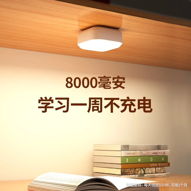 大学生宿舍灯磁吸灯充电式无线寝室床上阅读护眼超长续航家用台灯