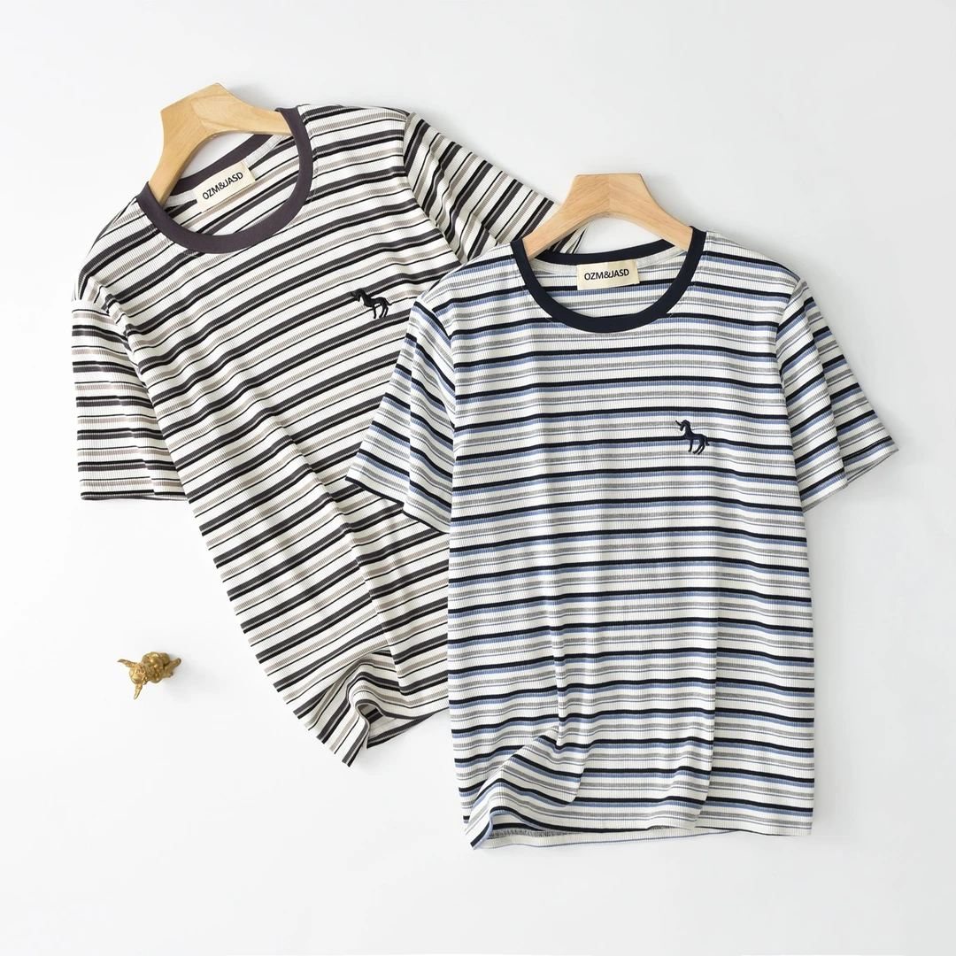 条纹独角兽外贸t恤下单请备注编码