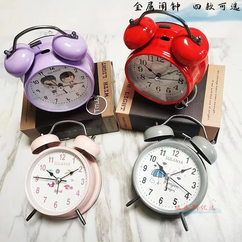 闹钟学生专用  起床神器 带夜灯