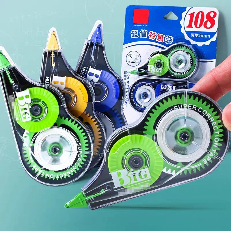 华实修正带顺滑不卡带319耐用便捷不断  三卡