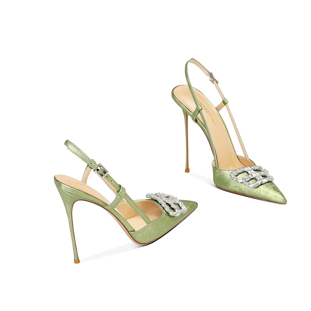 2025秋季网红新款凉鞋外穿一字细跟凉拖细跟凉鞋气质轻奢高跟鞋