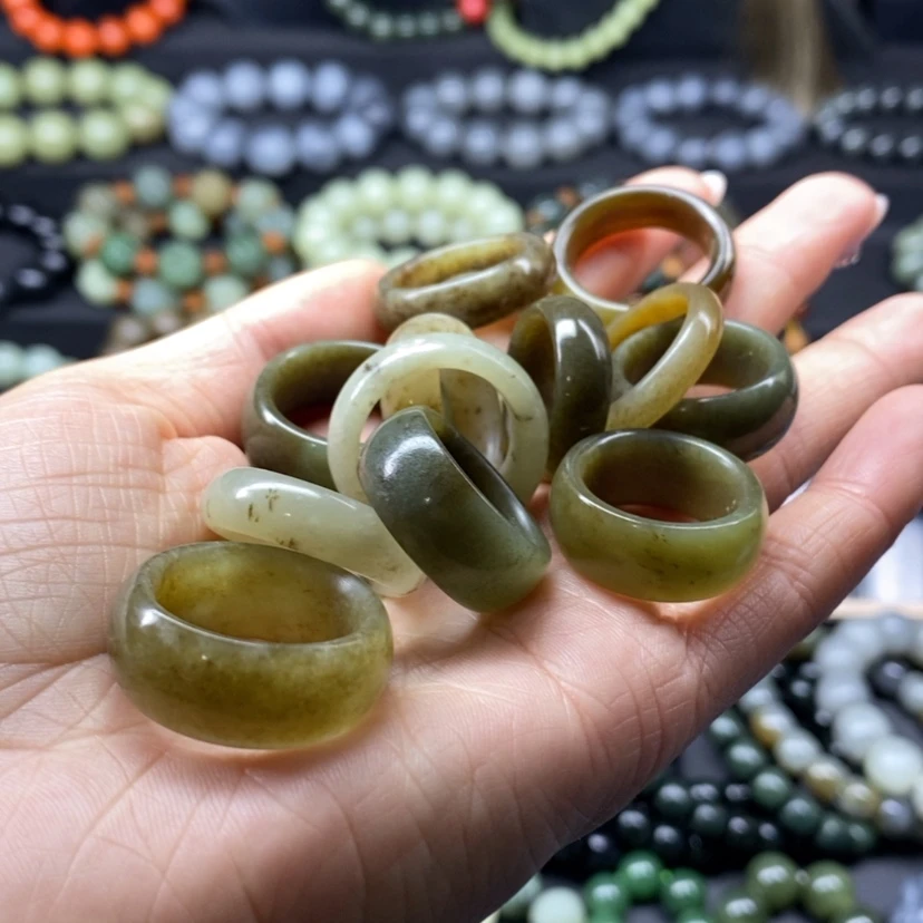 【闪购商品】和田玉戒指未镶嵌多样性发货拍一发一