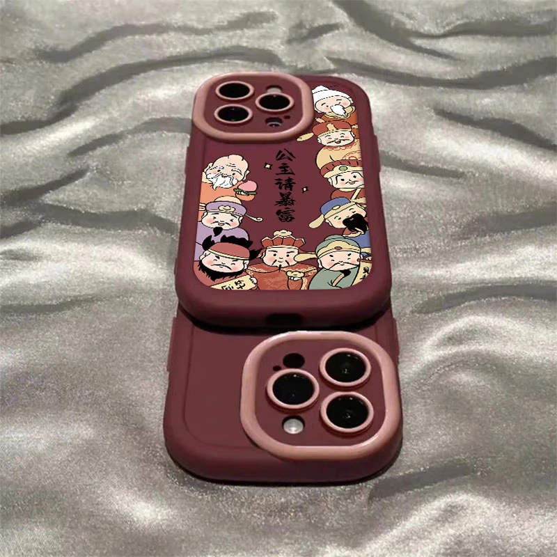 公主发财泡芙壳适用苹果15手机壳iPhone14promax全包13高级12/11