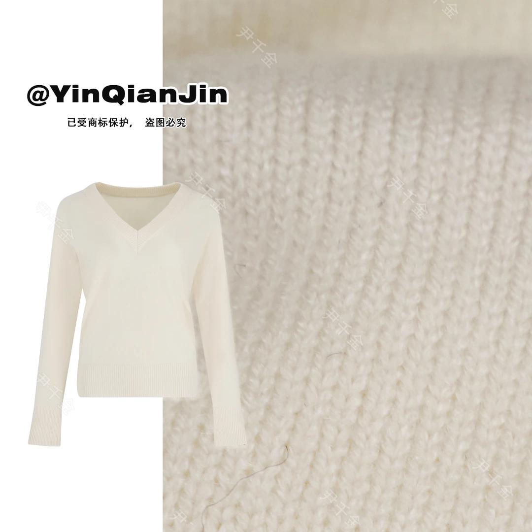 尹千金【奶油小生】巨纯欲奶呼呼的特调奶白色打底衫A092103