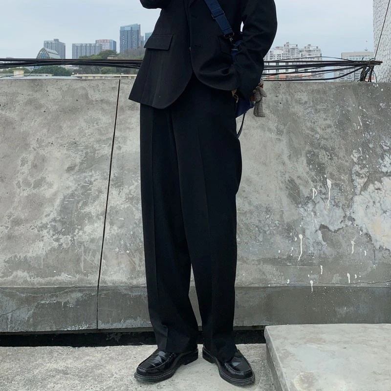 木村叔dk日系制服裤西服西装搭配直筒长西裤子春秋季厚款免烫长裤