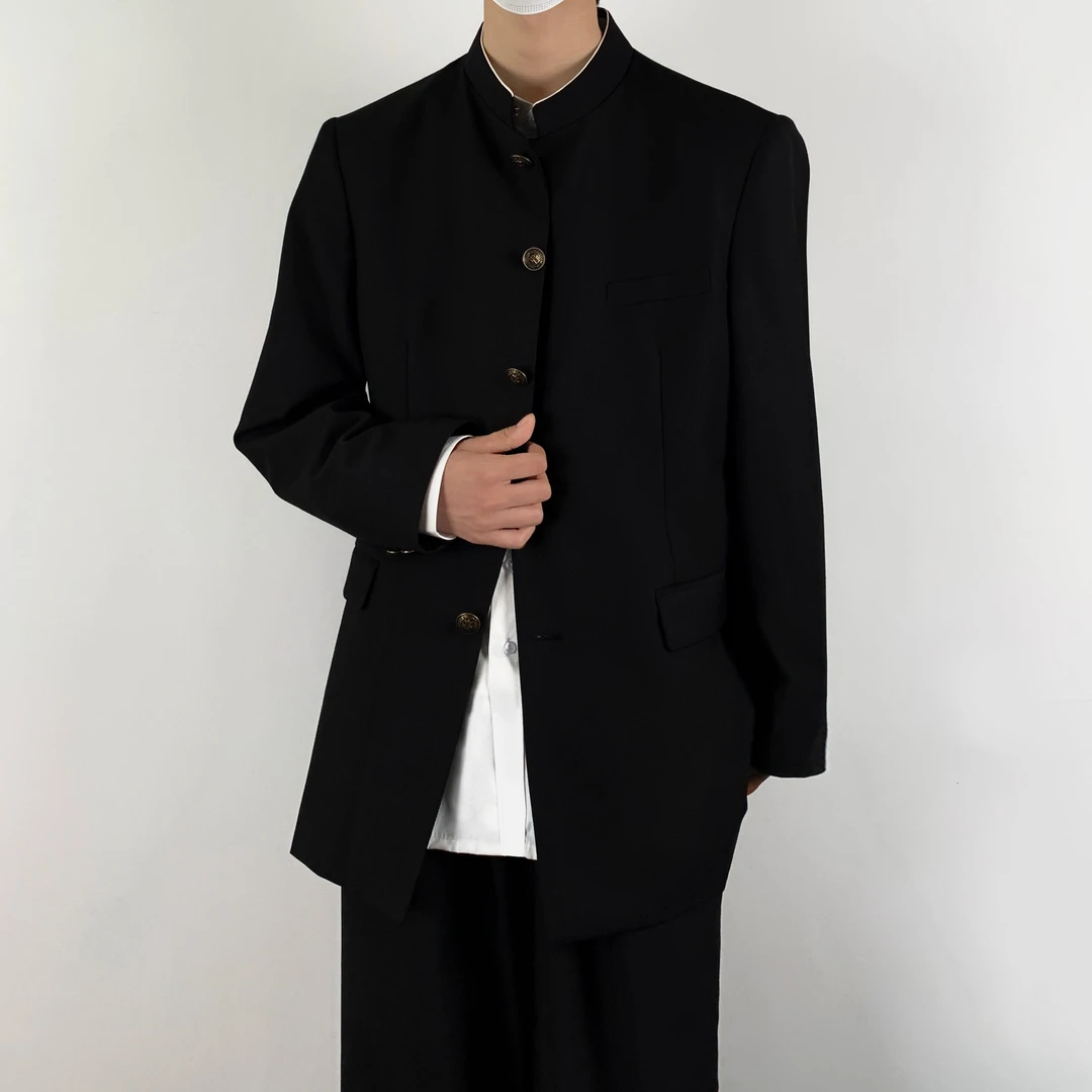 木村叔dk日系原创制服诘襟学兰服中山装立领西装复古学生西服西裤