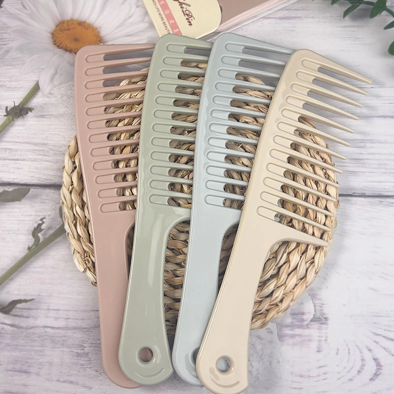 宽齿大齿梳子大号粗齿熟胶加厚防扯发家用烫发卷发女专用洗发梳