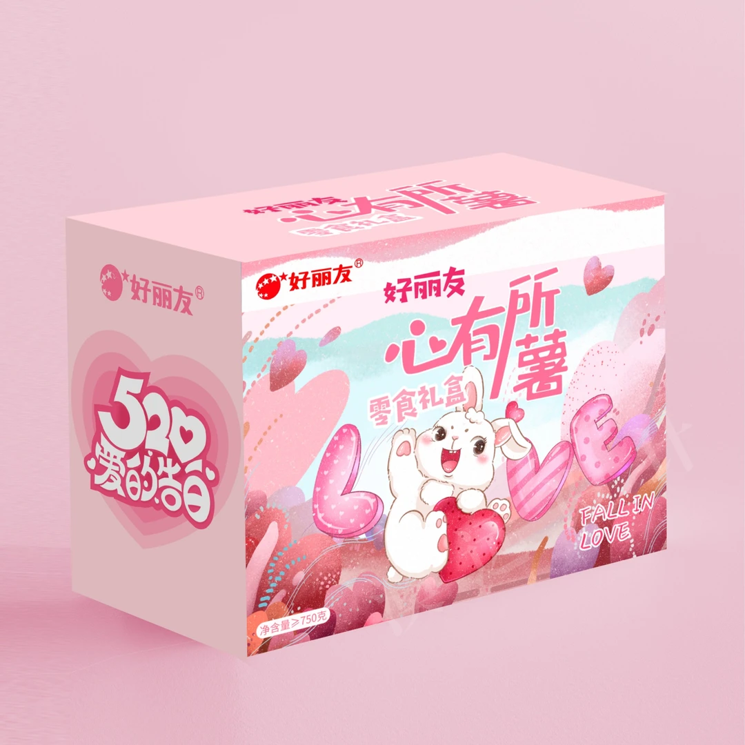 好丽友礼盒默认发粉色