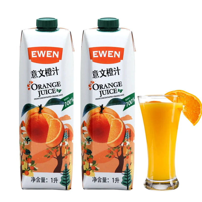 意文果汁塞浦路斯进口橙汁1000ml菠萝汁苹果汁多口味果汁浓缩
