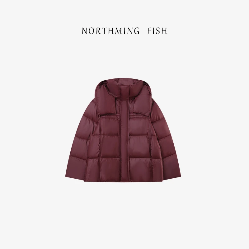 NORTHMING FISH「光年之外」90绒子白鹅绒 科鲁达时髦茧型鹅绒服