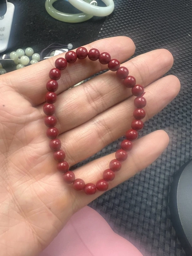 含辰砂工艺品卡6朱砂手串付姐甄选