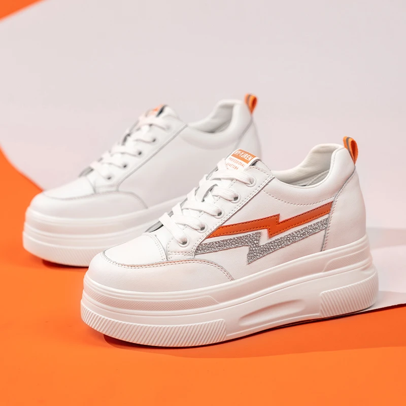 2023春季新款小白鞋百搭内增高女鞋网红款时尚潮流休闲板鞋9907