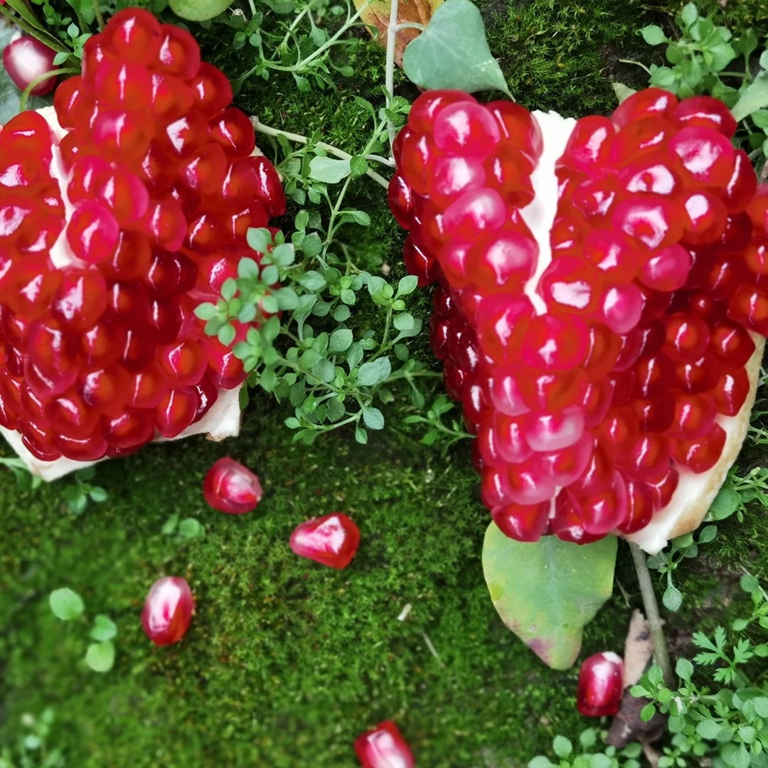 【京东包邮】陕西临潼硬籽石榴单果300-350g鲜果净重4-7斤