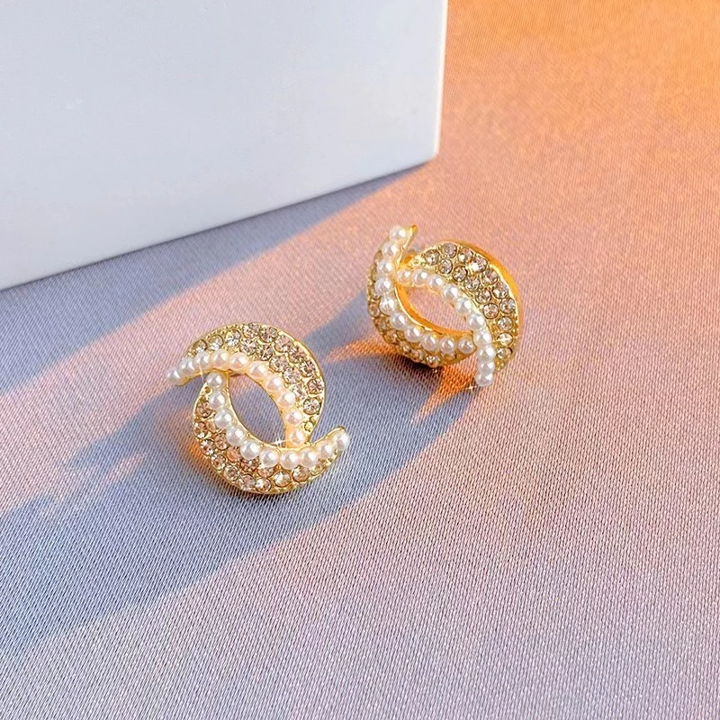 铜合金耳饰 耳环时尚轻奢高级感简约大气东大门同款耳环N0288