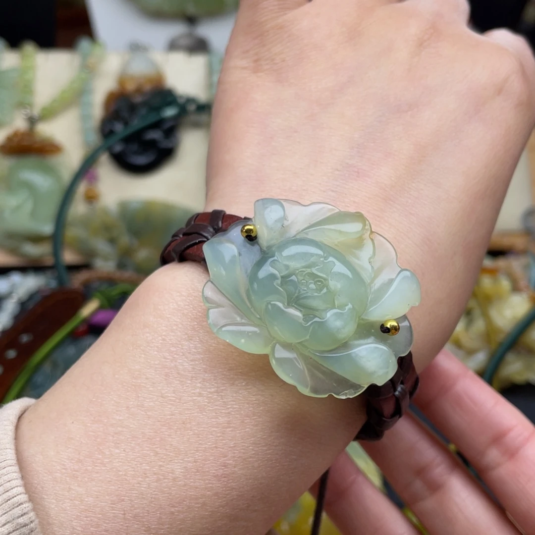 蛇纹石玉手链未镶嵌