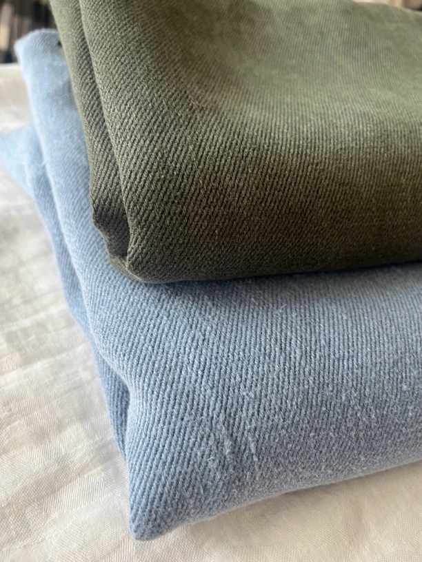 高端麻料 6支汉麻 高支高密 斜纹 门幅140 服装面料