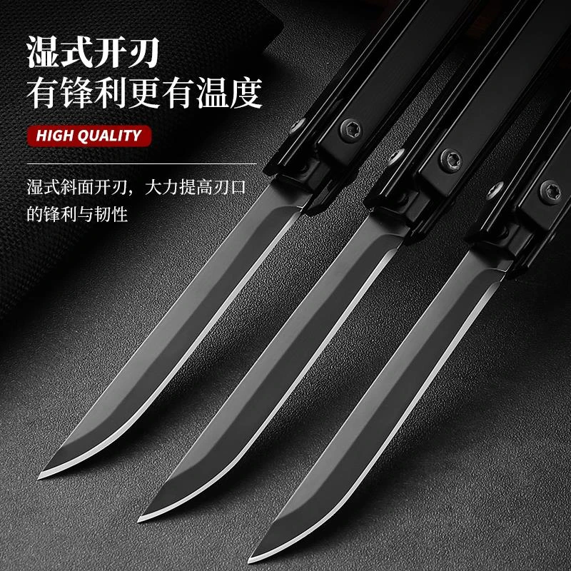 便携水果刀机械折叠小刀户外野营旋转