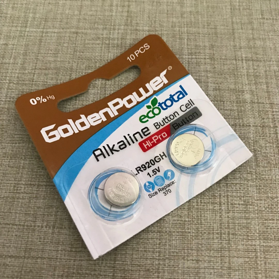 2粒GoldenPower LR920G LR920GH1.5V碱性电池Alkaline370 0汞包邮