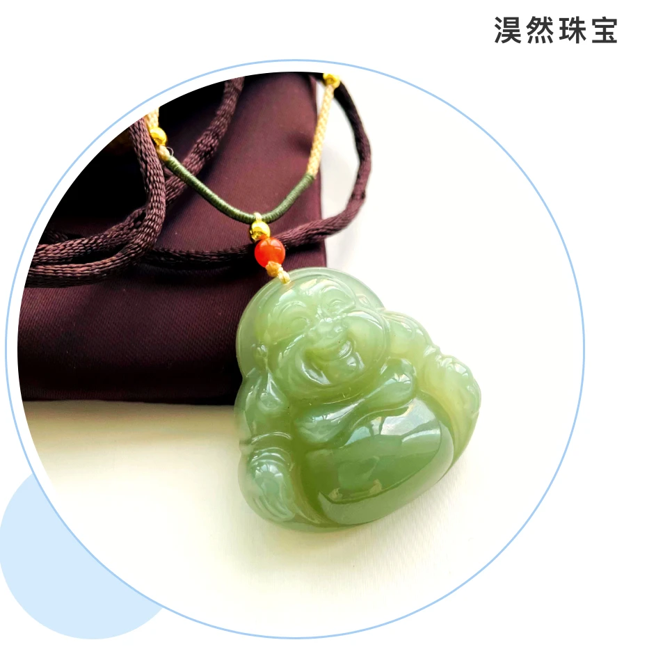 天然和田玉佛公 女 大肚佛 吊坠  多样性发货 拍一发一
