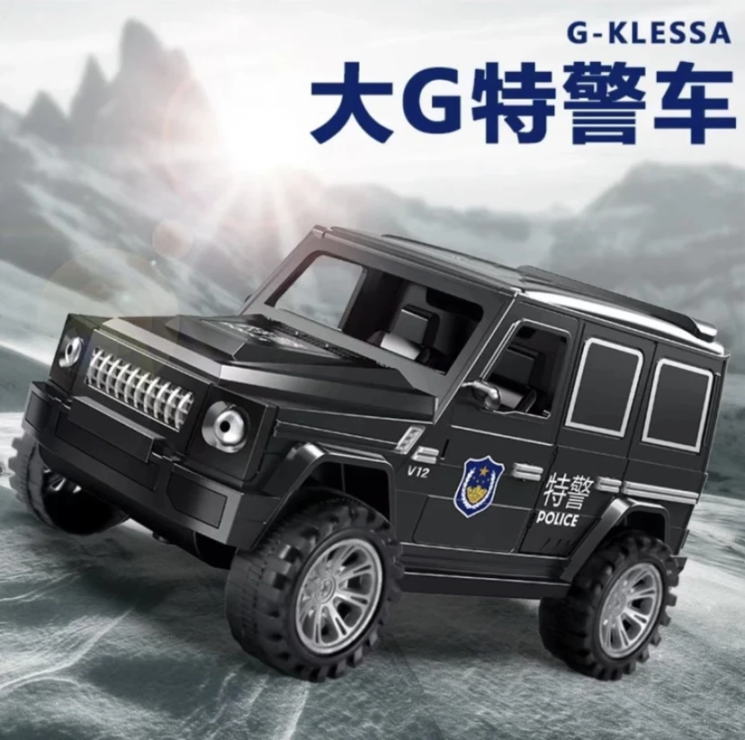 大号惯性越野警车仿真造型模型【可双开门/塑料/去包装电商盒包装】