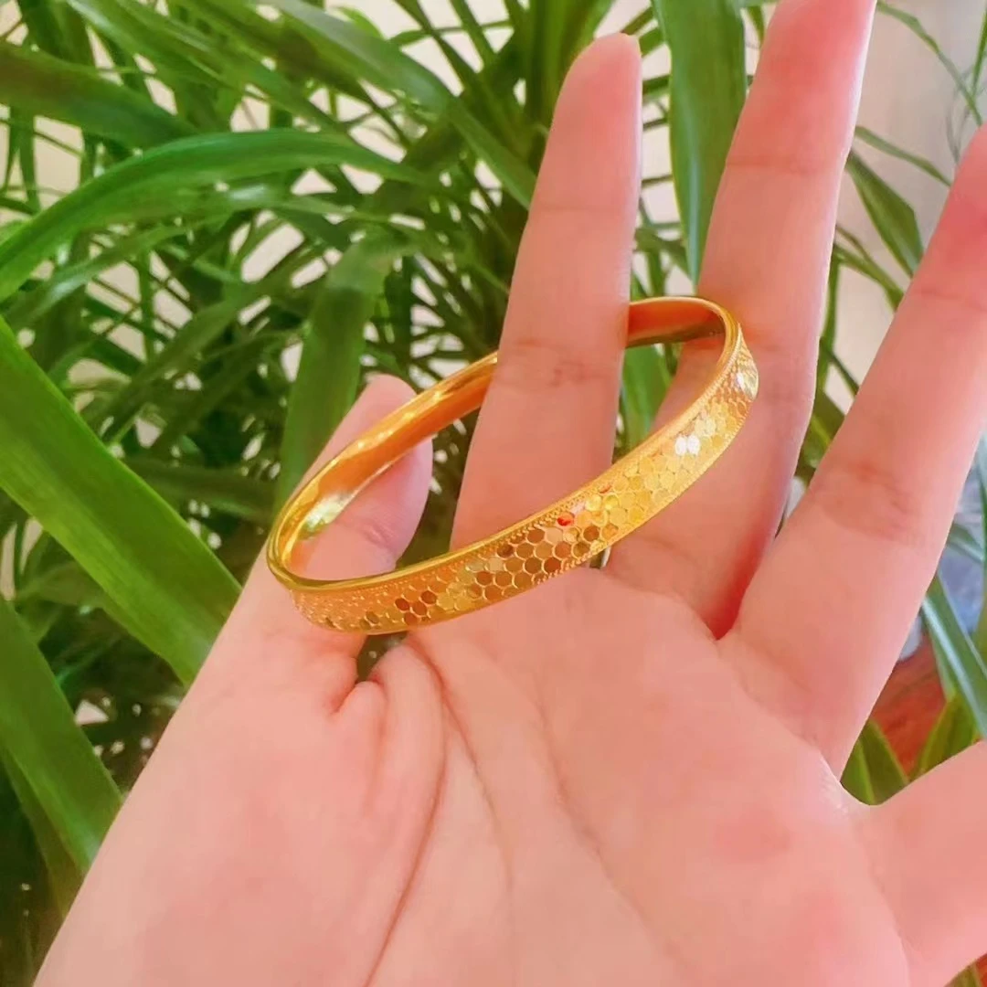 合金手镯 【一立金沙 YLJS】龙鳞手镯 气质时尚