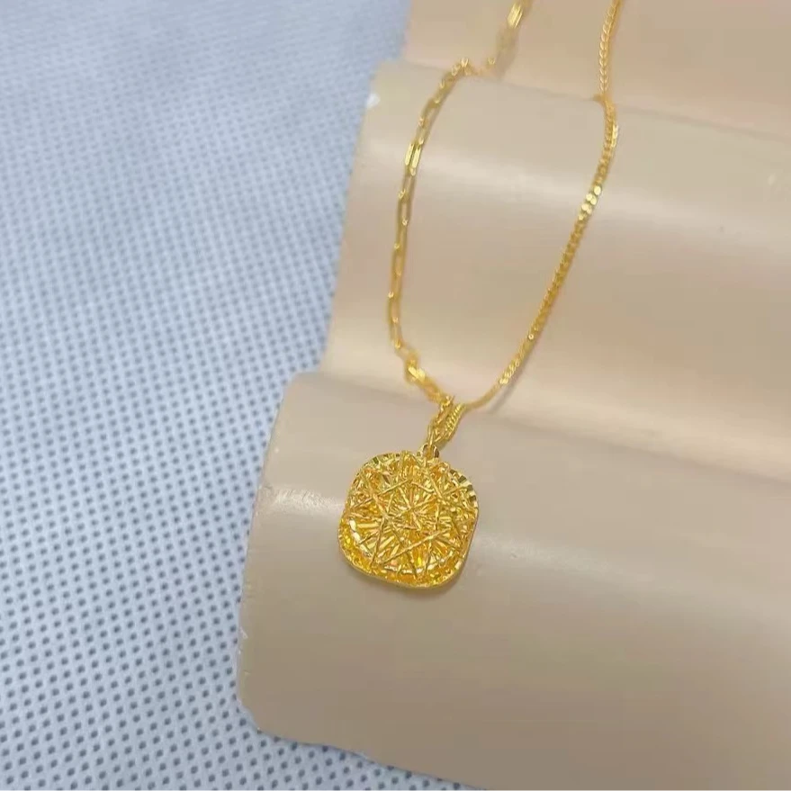 铜合金项链 方糖套链（防敏敏）