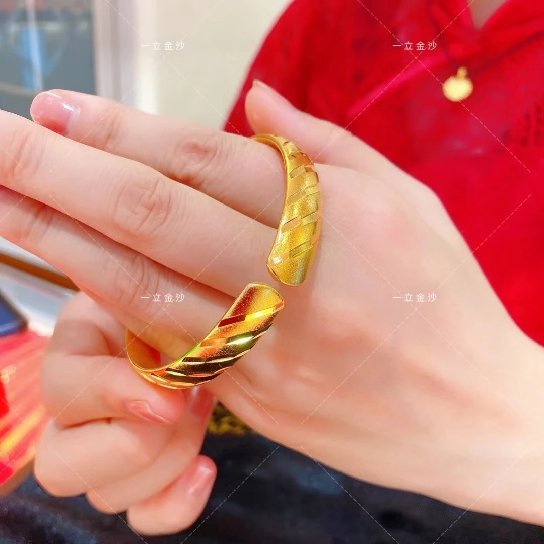 合金手镯 【一立金沙 YLJS】开口流星雨手镯 饰品精美