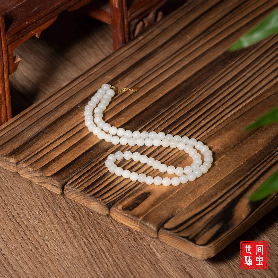 世间臻宝-18K金米达项链/6mm+-/长45cm+-/多样性发/P3680