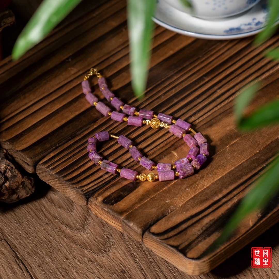 世间臻宝-花影丨18K金桃红舒俱来项链/36cm/多样性发/P3159/均30