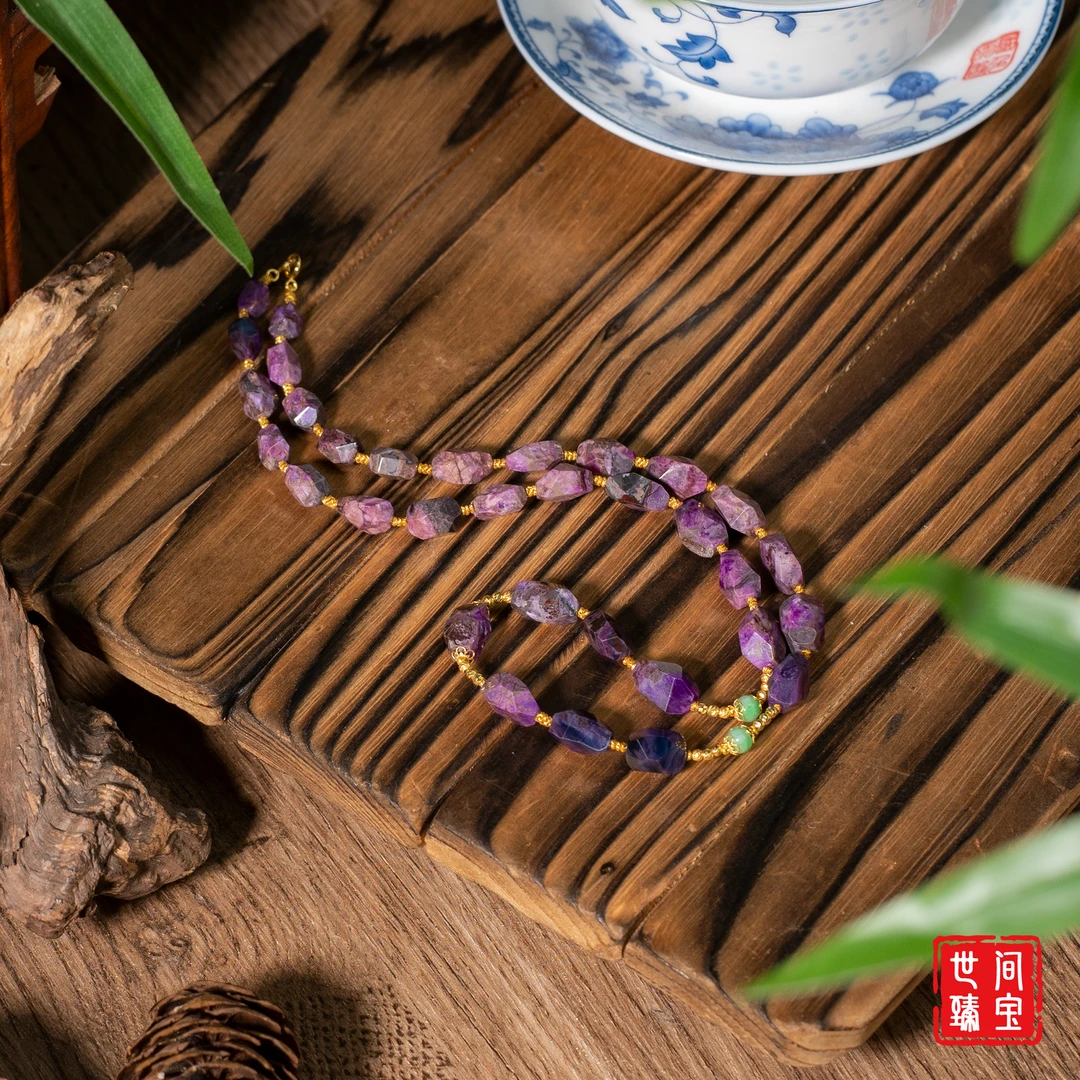 世间臻宝-有晴丨18K金桃红舒俱来项链/45cm/多样性发/P3857/均20