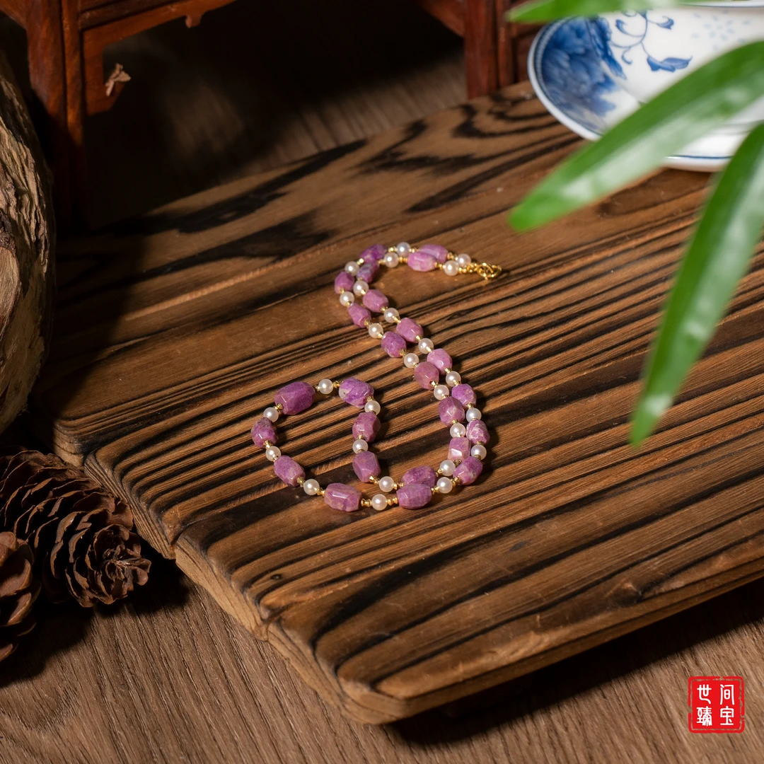 惜柔丨18K金冰桃红舒俱来锁骨链/长40cm/多样性发/P3446/均50