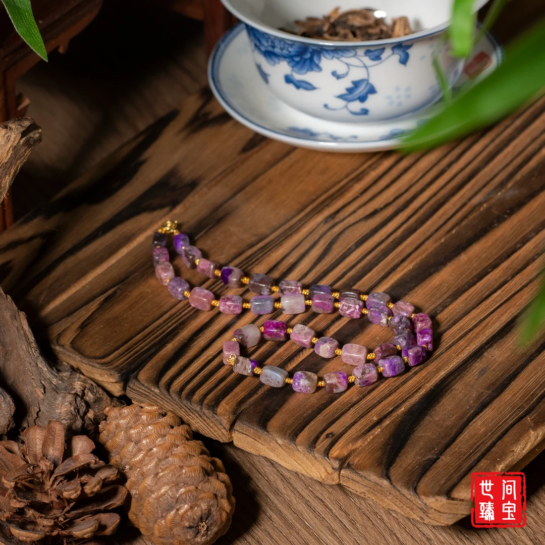 望之丨18K金桃红舒俱来两圈万能链/多样性发/P3661/16