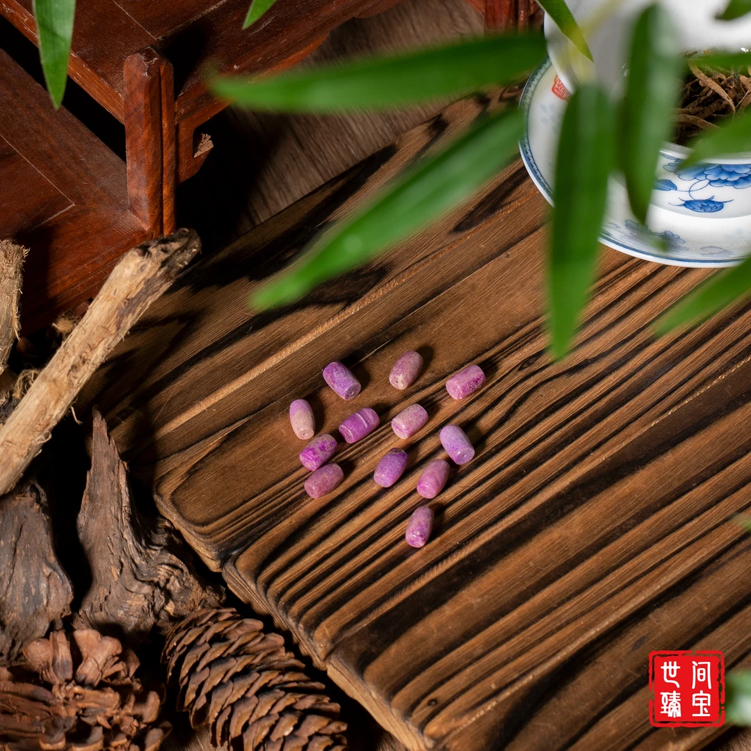 世间臻宝-筠朵丨高阶桃红舒俱来桶珠配件/6mm+-/多样性发一/P3720