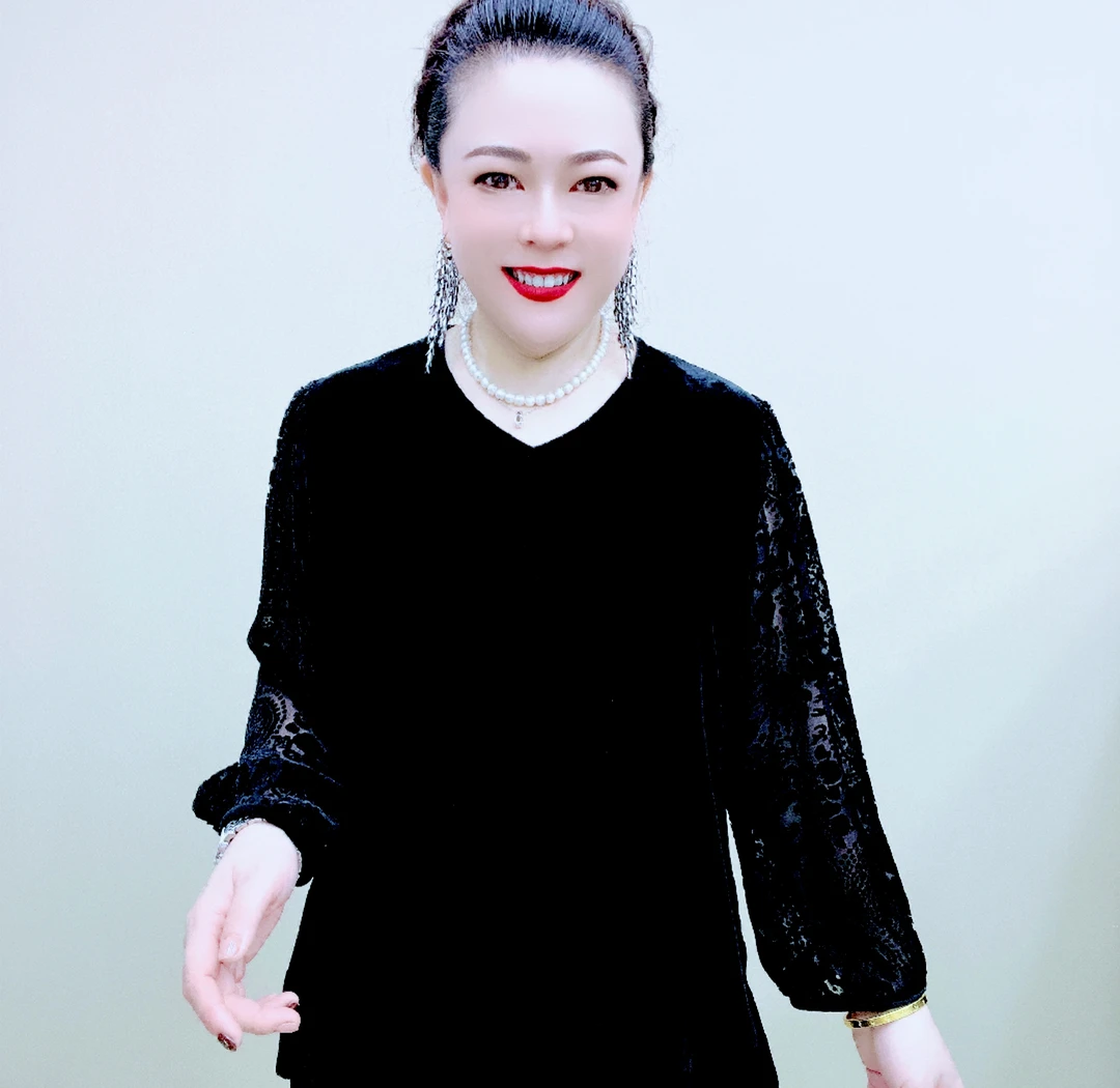 桑蚕丝小衫中老年时尚高档气质百搭休闲减龄洋气显瘦88A6007-4166