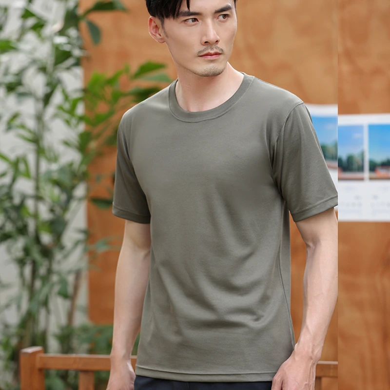 短袖体能运动t恤男士户外休闲夏季透气半袖速干宽松圆领