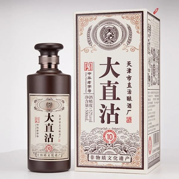 天沽52度大直沽酒N10浓香型优级纯粮酒500ml52度500ml