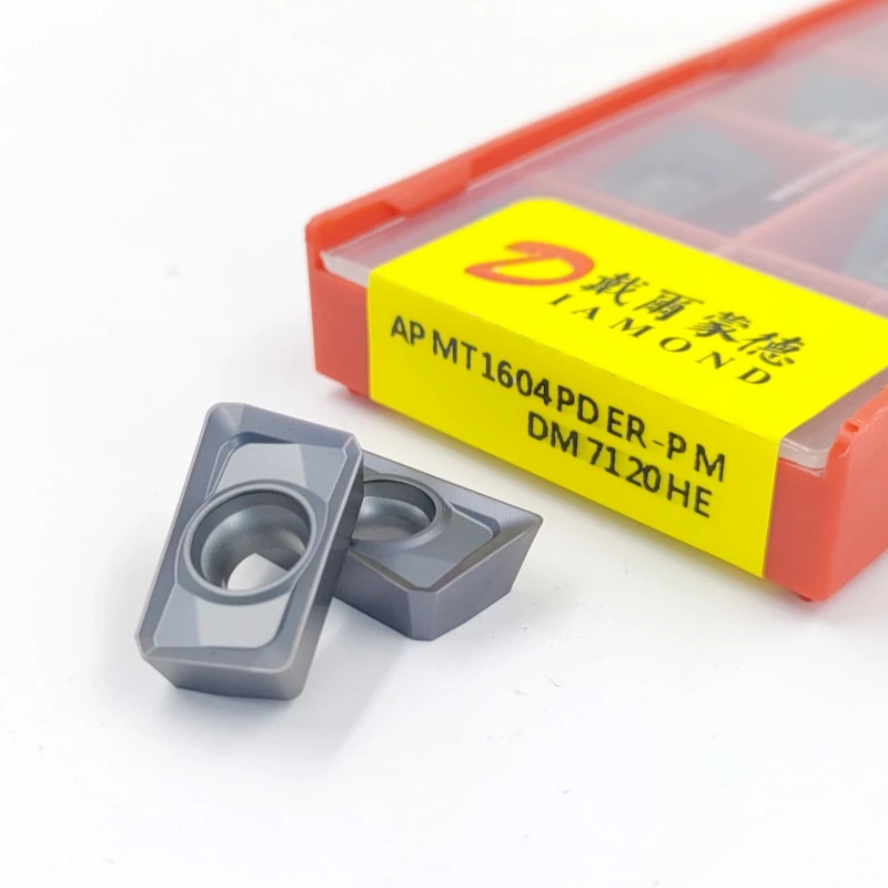 戴尔蒙德数控铣刀片APMT160408PDER-PM加工钢件磨铣刀粒对标金鹭