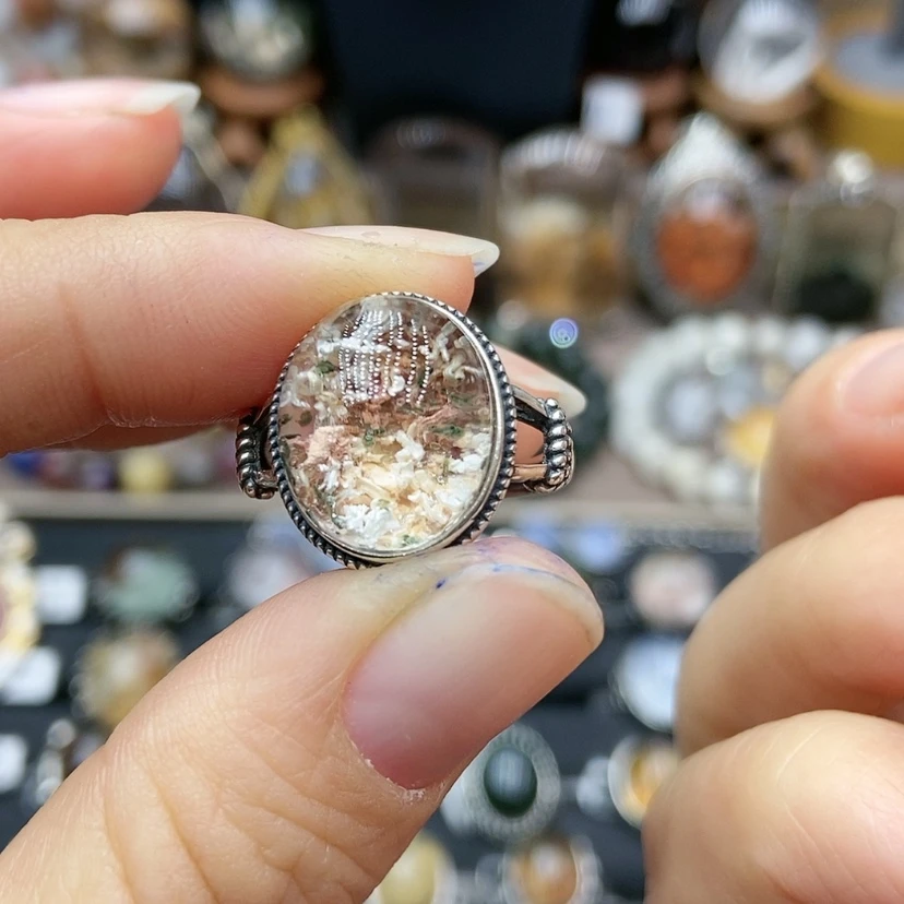【闪购商品】水晶戒指银S925镶嵌丸*子