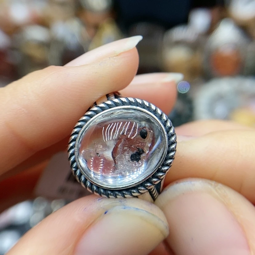【闪购商品】水晶戒指银S925镶嵌谷*