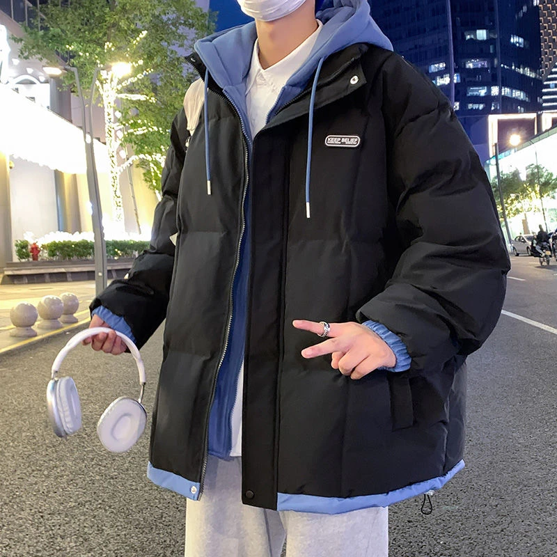 波司登秋冬季2023新款羽绒羽绒假两件带帽羽绒潮男青年羽绒防寒服