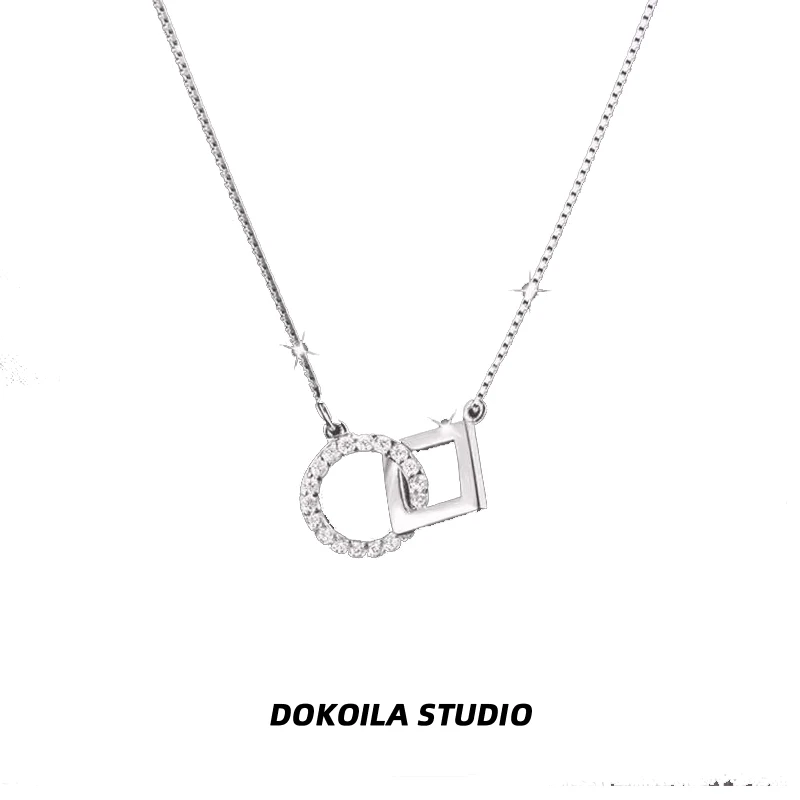 钛钢项链 DOKOILA 莫比乌斯项链女轻奢小众设计感ins冷淡风锁骨链