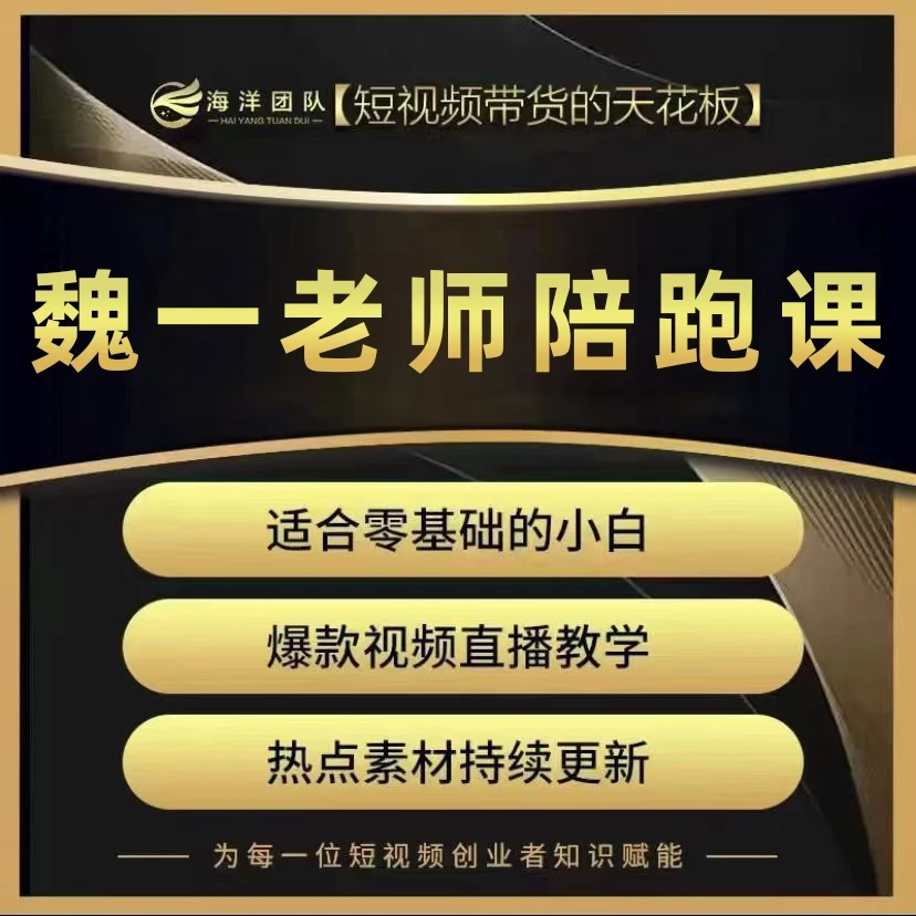 魏一老师私教陪跑课（报名通道）