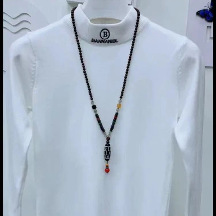 修身百搭打底中领毛衣