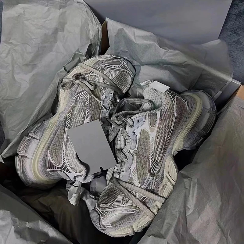 做旧3xl老爹鞋男女款2024新款秋季厚底增高休闲情侣运动鞋子潮