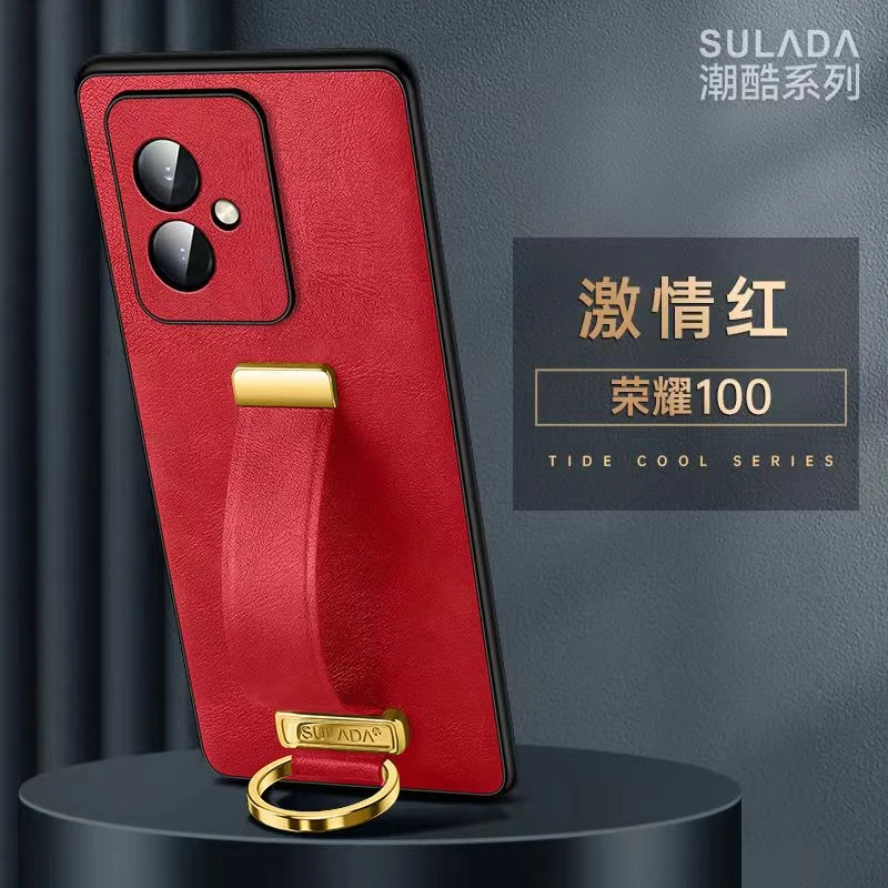 荣耀400新款手机壳高端400pro+高档男高级带支架腕带款防摔女全包